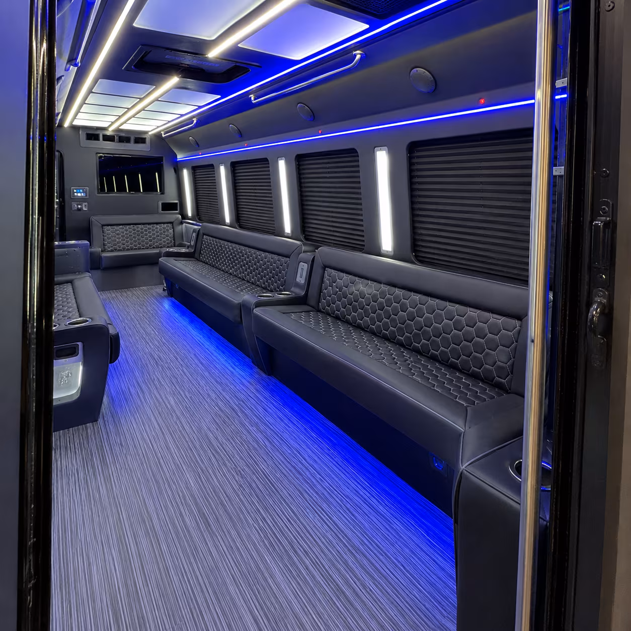 layton party bus rental interior