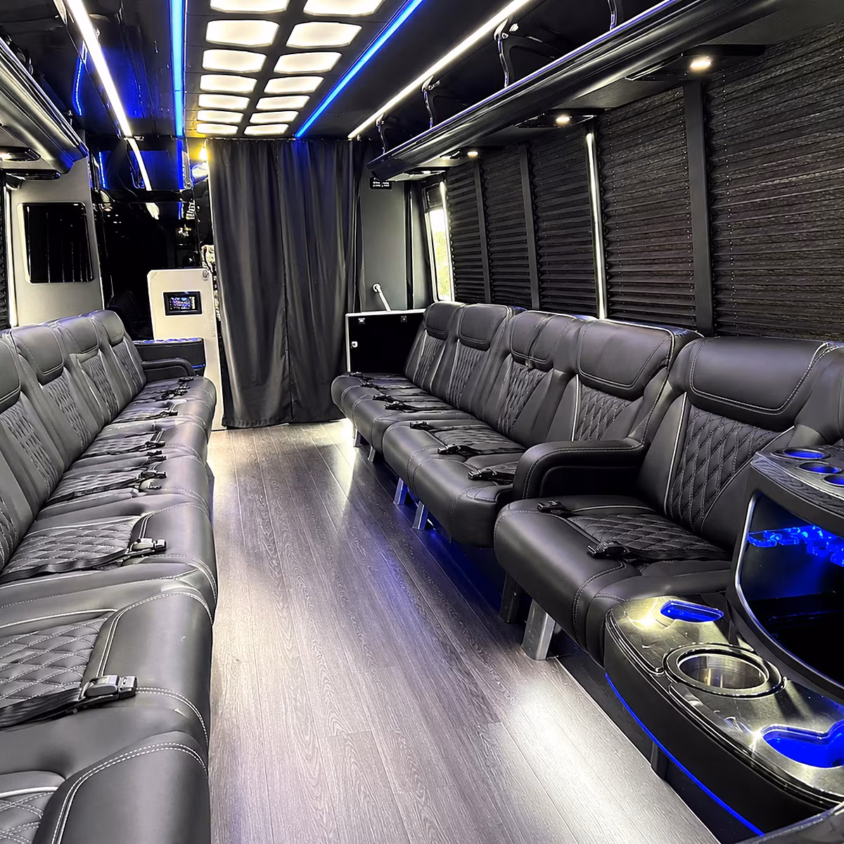 layton party bus rentals inside