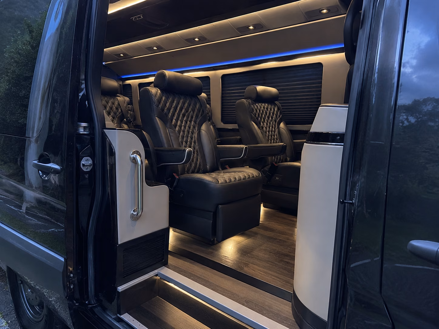 layton wedding transportation onboard seating