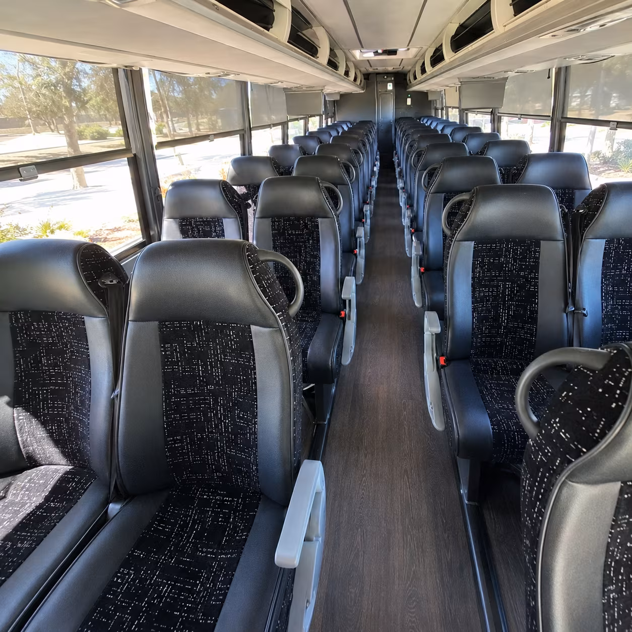 sandy show up to sandy concerts in a charter bus